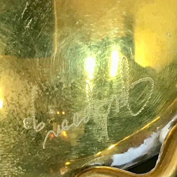 Vintage 1993 Signed Brass Joe Spoon Ladle Handmade Set of 2 - Picture 5 of 5